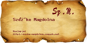 Szőke Magdolna névjegykártya